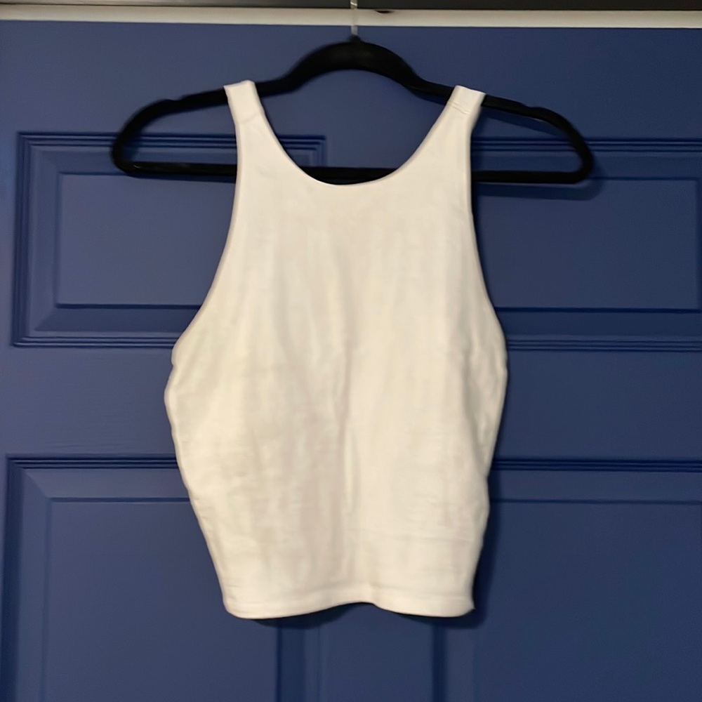 White Abercrombie tank
